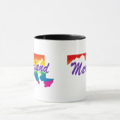 Rainbow-Staat von Maryland Tasse (Zentrum)