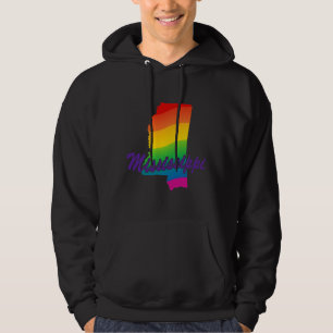 Rainbow-Staat von Mississippi Hoodie