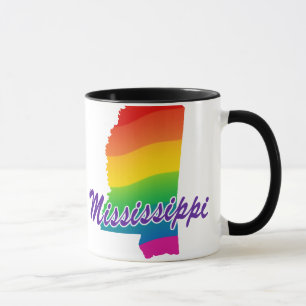 Rainbow-Staat von Mississippi Tasse