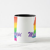 Rainbow-Staat von Mississippi Tasse (Zentrum)