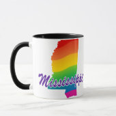 Rainbow-Staat von Mississippi Tasse (Links)