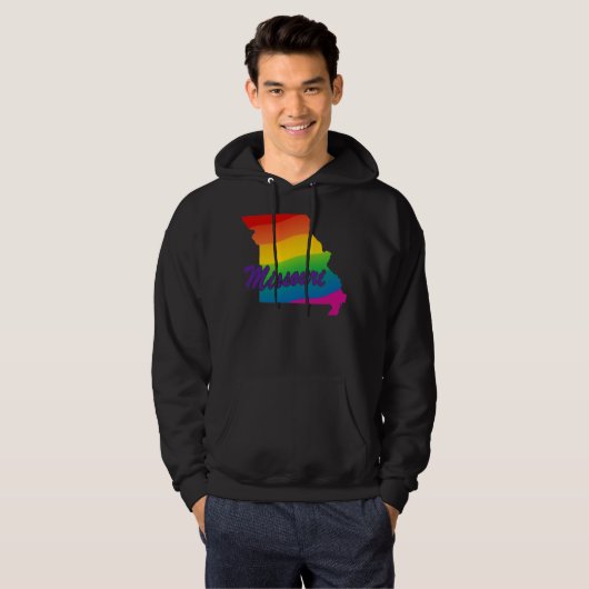 Rainbow-Staat von Missouri Hoodie (Vorne ganz)