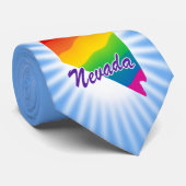 Rainbow-Staat von Nevada Krawatte (Gerollt)