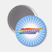 Rainbow-Staat von Tennessee Magnet (Vorderseite/Rückseite)