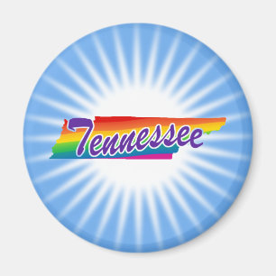 Rainbow-Staat von Tennessee Magnet