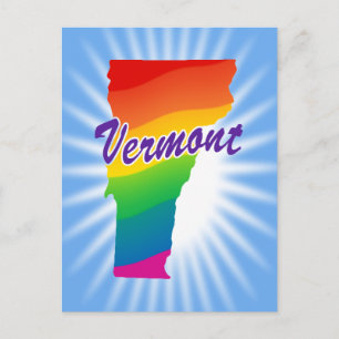 Rainbow-Staat von Vermont Postkarte