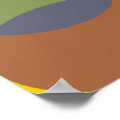 Rainbow Stacks Minimalistisch Poster (Ecke)