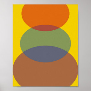 Rainbow Stacks Minimalistisch Poster