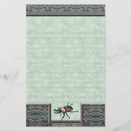 Rainbow Stag Beetle Briefpapier (Vorderseite)