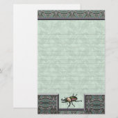 Rainbow Stag Beetle Briefpapier (Vorne/Hinten)