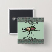 Rainbow Stag Beetle Button (Vorne & Hinten)