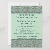 Rainbow Stag Beetle Einladung (Rückseite)