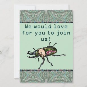 Rainbow Stag Beetle Einladung