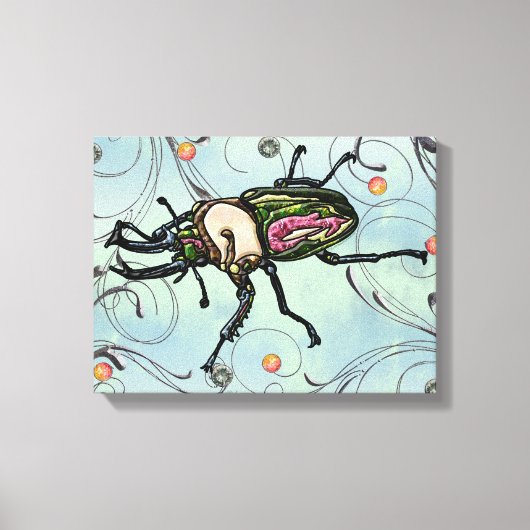 Rainbow Stag Beetle Leinwanddruck (Vorderseite)