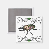 Rainbow Stag Beetle Magnet (Vorderseite/Rückseite)