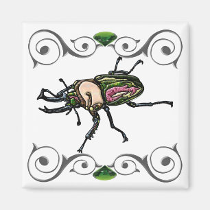 Rainbow Stag Beetle Magnet