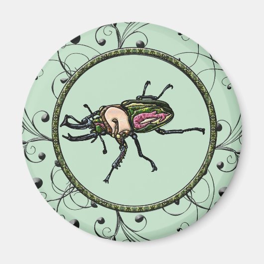 Rainbow Stag Beetle Magnet (Vorne)