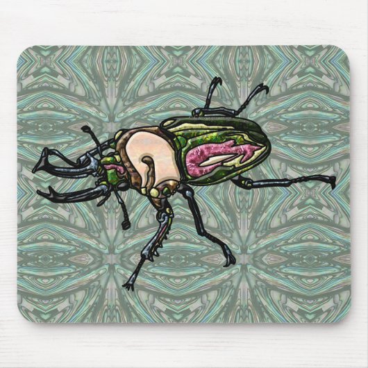 Rainbow Stag Beetle Mousepad (Vorne)
