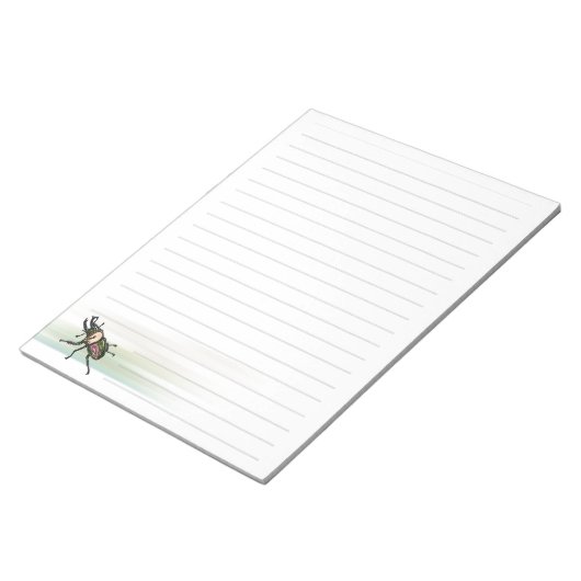 Rainbow Stag Beetle Notizblock (angewinkelt)