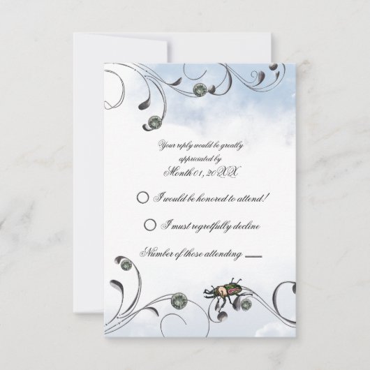 Rainbow Stag Beetle UAWG RSVP Karte (Vorderseite)