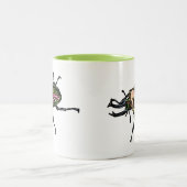 Rainbow Stag Beetle Zweifarbige Tasse (Mittel)