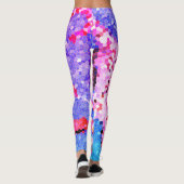 Rainbow Stain Glass Mermaid Leggings Yoga pants (Rückseite)