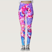 Rainbow Stain Glass Mermaid Leggings Yoga pants (Vorderseite)