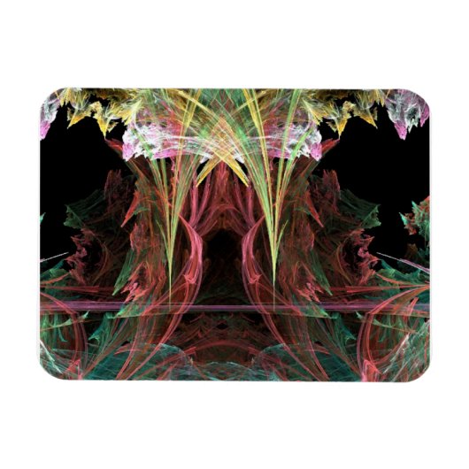 Rainbow Stalactites Abstrakt Magnet (Horizontal)