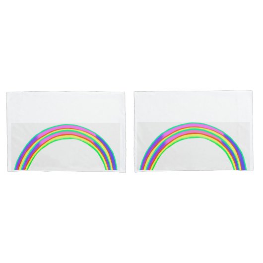 Rainbow Standard Pillowcases, 1 Paar Kissenbezug (Vorderseite-Set)