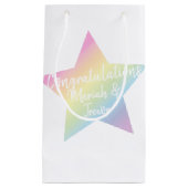 Rainbow Star Baby Dusche Kleine Geschenktüte (Vorderseite)