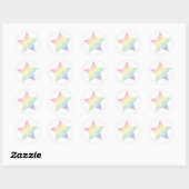 Rainbow Star Baby Dusche Runder Aufkleber (Blatt)