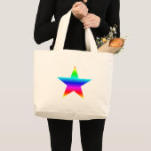 Rainbow Star Bag Jumbo Stoffbeutel (Vorderseite (Produkt))