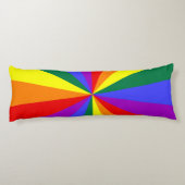 Rainbow Star Burst Pattern Seitenschläferkissen (Rückseite)