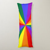 Rainbow Star Burst Pattern Seitenschläferkissen (Rückseite (Vertikal))