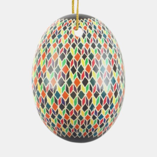 Rainbow Star Egg Ornament (Hinten)