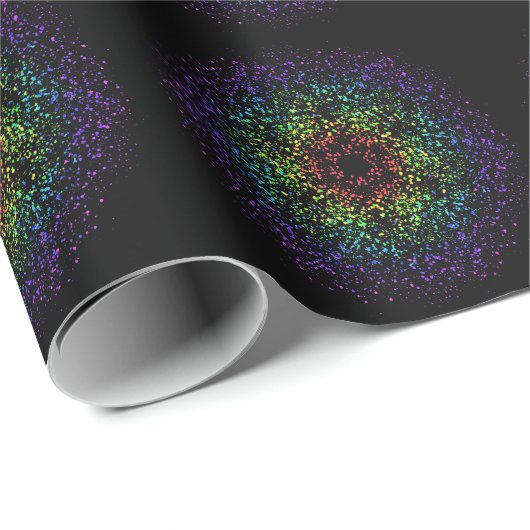Rainbow Star Galaxy Void Geschenkpapier (Rolleneckpunkt)