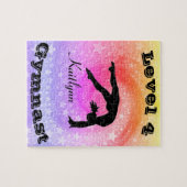 Rainbow Star Gymnastics Individuelle Name Puzzle (Horizontal)