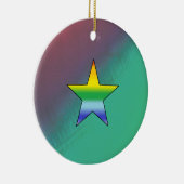 Rainbow Star Keramikornament (Rechts)