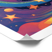 Rainbow Star Poster (Ecke)