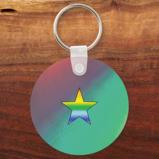 Rainbow Star Schlüsselanhänger (Vorderseite)