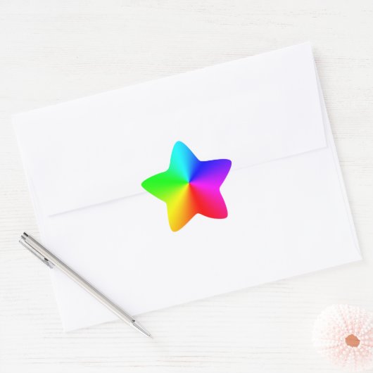 Rainbow Star Sticker (Umschlag)
