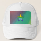 Rainbow Star Truckerkappe (Vorderseite)