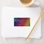 Rainbow Star von David Address Labels Adressaufkleber (Insitu)