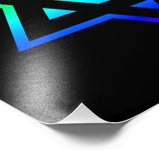 Rainbow Star von David Fotodruck (Ecke)