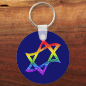 Rainbow Star von David Schlüsselanhänger (Vorderseite)