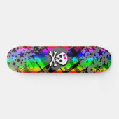 Rainbow Starry Skull Skateboard Deck (Horizontal)