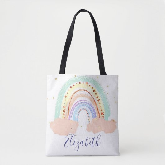 Rainbow-Stars-Baby Tasche (Vorderseite)