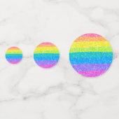 Rainbow Stars Birthday Konfetti (Rückseiten)