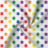 Rainbow Stars Chic Custom Muster Stoff