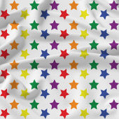 Rainbow Stars Chic Custom Muster Stoff